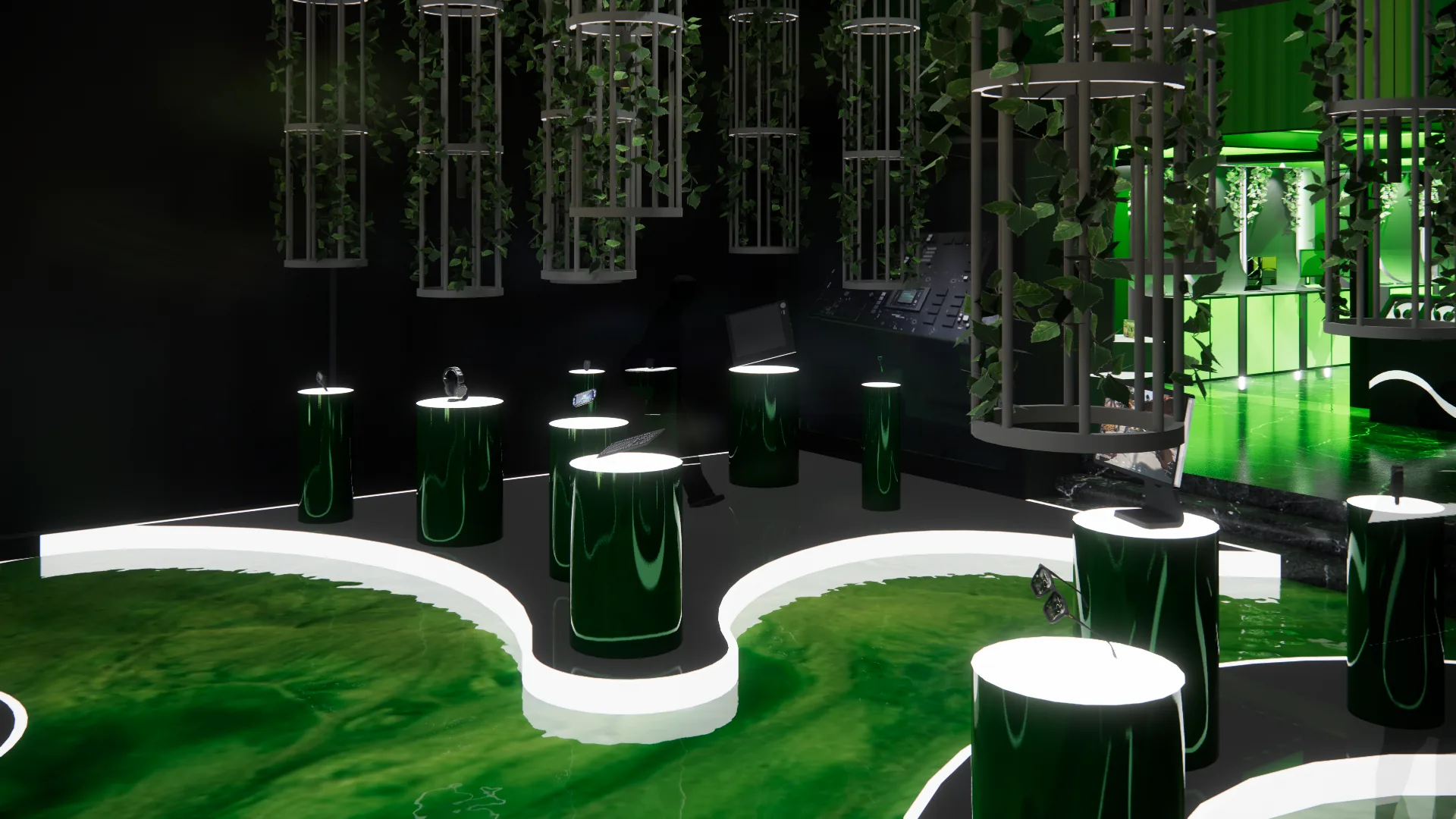 Into the Wild Wood of Razer: primary retail area