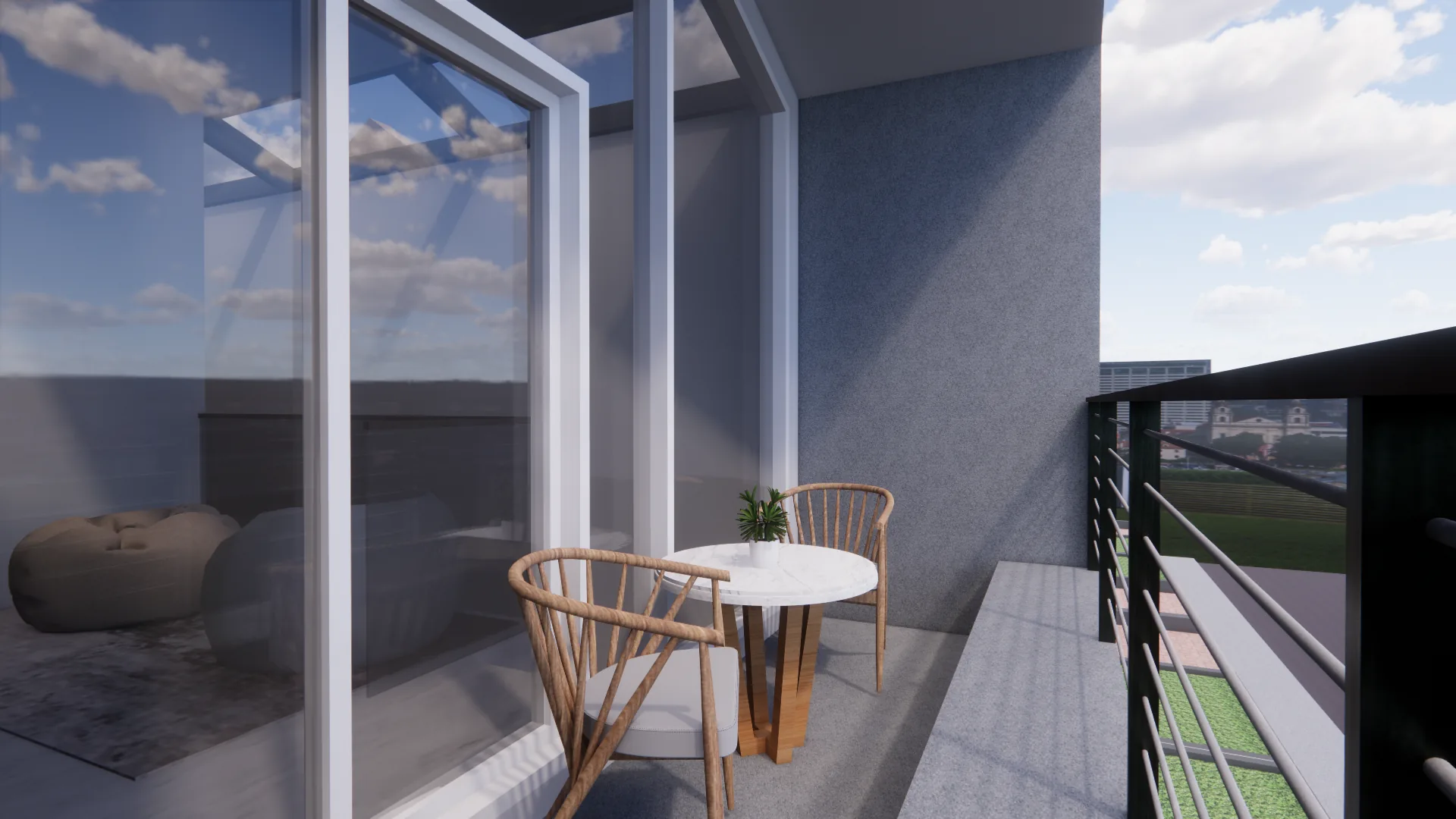 NeoFos House: balcony