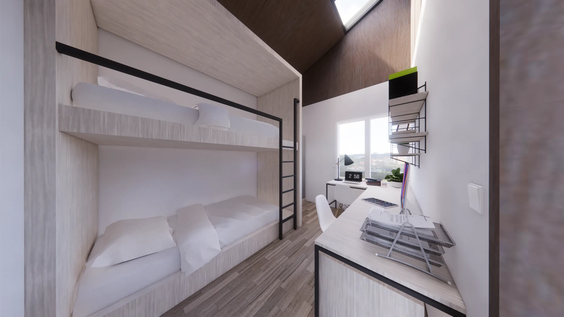 NeoFos House: compact bunk room