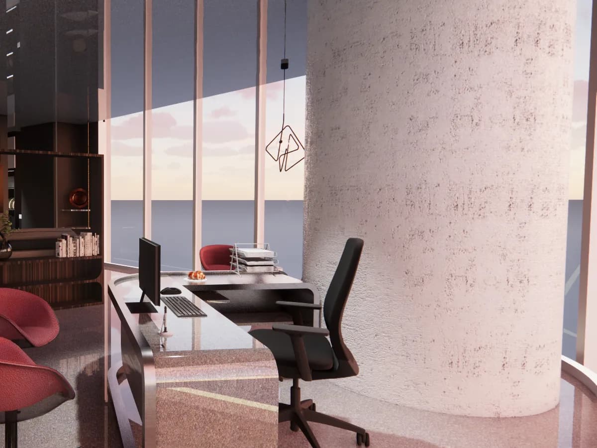 Infinity and Beyond: executive desk detail