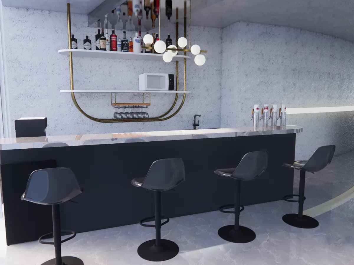 Infinity and Beyond: lounge bar detail
