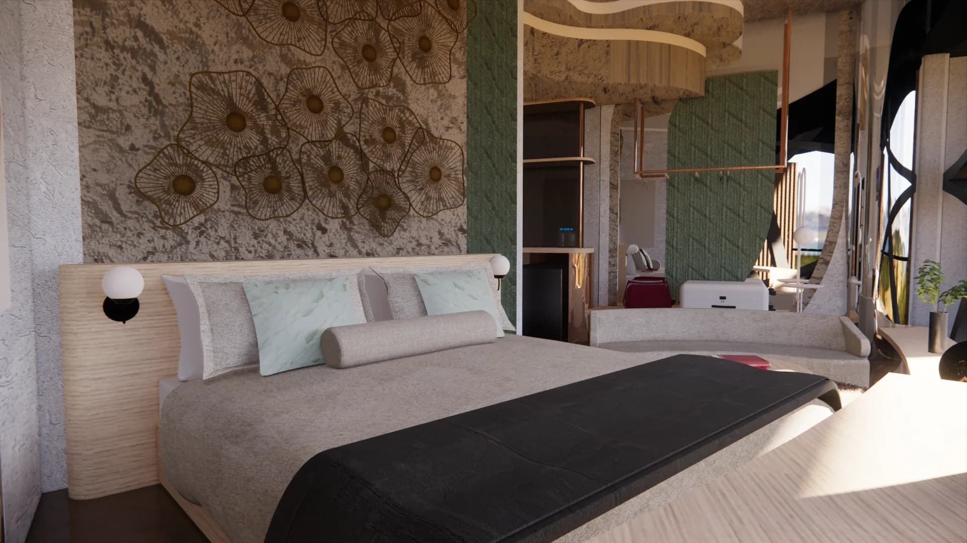 Persephone’s Magic Pearl: standard guest room 02